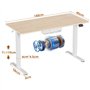 Bureau électrique réglable en Hauteur avec Commande à 2 mémoire et