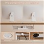 JUMMICO Bureau réglable en Hauteur 140 x 60 cm (71 à 119 cm), Bureau électrique réglable en Hauteur avec Commande à 2 mémoire et
