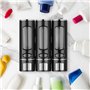 Lot de 3 distributeurs de Savon Mural - 400 ML - Noir - Distributeur de Savon - Distributeur de Liquide Vaisselle - Lavabo - Dis