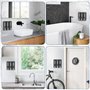 Lot de 3 distributeurs de Savon Mural - 400 ML - Noir - Distributeur de Savon - Distributeur de Liquide Vaisselle - Lavabo - Dis