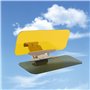 Gearmax® 2 en 1 Pare Soleil de Voiture Anti-Reflet Diminution Anti-Eblouissement pour Chauffeur Conducteur
