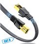 SWECENT – Câble Ethernet gigabit Cat 8 plat RJ45 haut débit pour réseau LAN