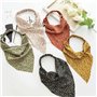 Bandeau Cheveux pour Femmes,Lot De 5 Bandanas Triangulaires avec Motif Floral - Bandana élastique pour Bandana - Triangle - Ajus