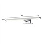 WMLBK Lampe LED pour miroir de salle de bain 7w, IP44 miroir de salle de bain éclairage frontal lampe murale 40cm neutre 4200k s