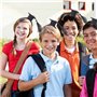 HXHWKEN Bandeaux en Plastique Bandeau de Chapeau de Graduation Serre-tête avec Mini Chapeau pour Décoration de Remise de Diplôme