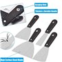 Spatule Enduit Lissage Painting Palette Knife Set 7,Couteau a Enduire de Plâtrier Lame Inox,Couteau à Enduire pour papier peint 