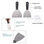 Spatule Enduit Lissage Painting Palette Knife Set 7,Couteau a Enduire de Plâtrier Lame Inox,Couteau à Enduire pour papier peint 