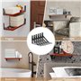 Lot de 6 supports d'étagère I 200 x 120 mm I Supports d'étagère avec vis I Support mural étagère Charge maximale 30 kg I Support