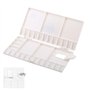 Palette de Peinture en Plastique Boite Aquarelle Vide avec 33 Puits Palette D'aquarelle de Mélange en Pliante pour Artisanat Déb