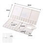 Palette de Peinture en Plastique Boite Aquarelle Vide avec 33 Puits Palette D'aquarelle de Mélange en Pliante pour Artisanat Déb