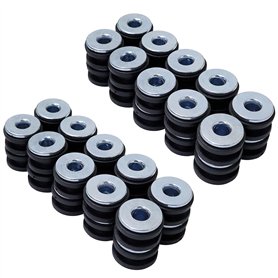 Lot de 40 œillets en caoutchouc M6 pour moto