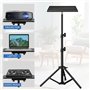 Plateau pour projecteur avec filetage 6,35 mm - Support universel pour ordinateur portable - Hauteur réglable - Support de proje