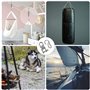 WZYTEU Anneau Pivotant, M8 Crochet Balancoire en Acier Inoxydable 304 + 2 M8 Mousqueton Balancoire pour Chaise Hamac Balançoire 