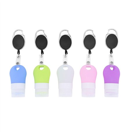Ensemble de 5 Bouteilles de Voyage en Silicone