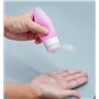 Ensemble de 5 Bouteilles de Voyage en Silicone, Bouteille Rechargeable Portable avec Mousqueton rétractable, récipients de Voyag