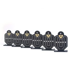 SBGJMY Lot de 6 Cibles D'entraînement au Tir Portables en Métal pour L'entraînement au à L'intérieur et à L'extérieur des à Comp