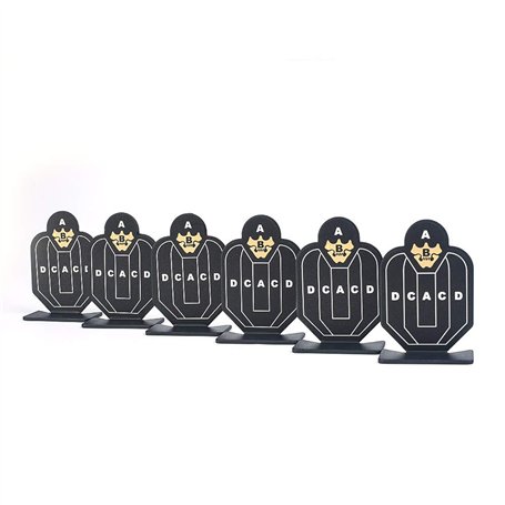 SBGJMY Lot de 6 Cibles D'entraînement au Tir Portables en Métal pour L'entraînement au à L'intérieur et à L'extérieur des à Comp