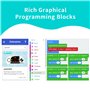ELECFREAKS microbit Manette de jeu sans fil Micro:bit STEAM Education DIY Contrôleur de programmation graphique (sans Micro:bit)