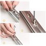 BITEFU 200 pcs T-Slot Écrou M3 M4 M5 T Écrou à Rainure Kit Écrou de Tête de Marteau pour Norme Européenne Série 20 Profil alumin