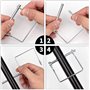 BITEFU 12pcs Goupille de Verrouillage Carrée 5/16 pouces (8mm) Goupille de Blocage Automatique de Sécurité en Acier au Carbone G