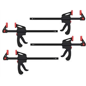 KAHEIGN 4 Pièces 6 Pouces Barre de Serrage Sergent Monomanuels pour Charpentier