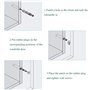 Tiroir Amortisseur Systeme de Fermeture Porte Tampon Amortisseur pour Armoire Systeme Fermetures de Porte Magnétique Loquets de 