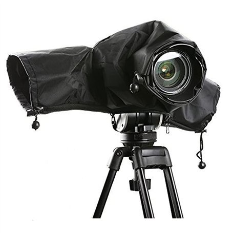 Caméra Couverture Anti-Pluie Housse De Pluie Imperméable pour Appareil Photo Pliable avec Fenêtre De Visualisation Transparente