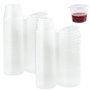 LAMXD Lot de 100 boîtes de conservation anti-fuite de 1 oz avec couvercle