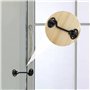 Lot de 2 loquets de porte de grange, robustes et épais, en acier inoxydable, crochets de verrouillage faciles de cabine et loque