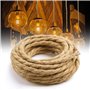 Bonlux Textile Cable 3cores 10m Vintage câble d'alimentation