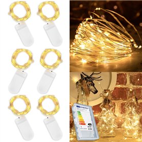 ILantule Lot de 6 Guirlandes Lumineuses à Piles