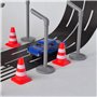 JDCMEI 30 pièces Mini Cônes de Signalisation Barrière de Circulation Miniature Mini- Cônes de Circulation en Plastique pour Enfa