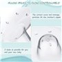 Lot de 2 protège-tétons pour allaitement avec étui de rangement stérilisable sans BPA – Triangle Shields en silicone ultra fin p