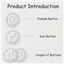 Boutons-Pression De Couture