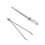 Lot de 8 enfile-aiguilles élastiques en métal facile à tirer avec pince à coudre, outil de couture pour cordon de serrage, acces