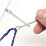 Lot de 8 enfile-aiguilles élastiques en métal facile à tirer avec pince à coudre, outil de couture pour cordon de serrage, acces