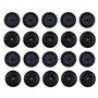 10 Paires Noir Bouton D'Arrêt de Ceinture de Sécurité