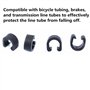 XHBTS Lot de 100 clips en plastique pour fixation de câble de frein de vélo