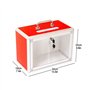 KAFENDA Boîte à suggestions verrouillable portative-Boîte de dons de sélection d'élection de plainte-Boîte de scrutin de bureau,