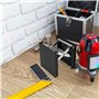HASLED Table Élévatrice Mobile, 90 x 90 mm Table de Levage Plate-forme en Alliage D'aluminium, Support de Laboratoire Réglable e
