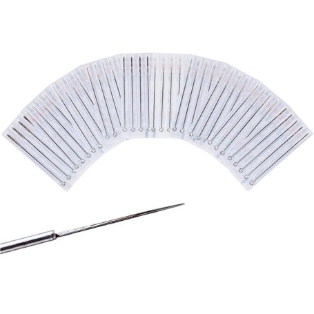 Aiguilles à tatouage stérile jetable Aiguille Tatouage en Acier Inoxydable 3R 5Rl 7Rl 9Rl 5Rs 7Rs 9Rs 5M1 7M1 9M1 50 pièces