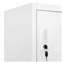 Casier Vestiaire, Armoire Vestiaire Métallique Casier Métal Armoire à casier avec 6 Compartiments Acier 90x45x180 cm Gris