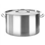 Marmite Traiteur avec Couvercle, Faitout à Induction Inox Marmite à Soupe Marmite 58 L 50x30 cm Acier inoxydable