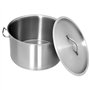 Marmite Traiteur avec Couvercle, Faitout à Induction Inox Marmite à Soupe Marmite 58 L 50x30 cm Acier inoxydable