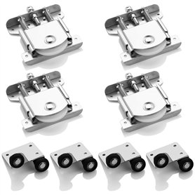 Uni-Fine 4 paires de Porte Coulissantes pour Porte de Garde-robe