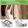 Uni-Fine 4 paires de Porte Coulissantes pour Porte de Garde-robe, Roulette Placard, Roues Rouleaux en Alliage de Fer en Nylon po