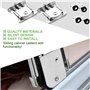 Uni-Fine 4 paires de Porte Coulissantes pour Porte de Garde-robe, Roulette Placard, Roues Rouleaux en Alliage de Fer en Nylon po