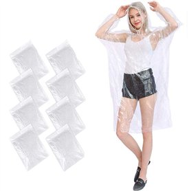 ZHOUZHOU 8 PCS Poncho de Pluie Jetable