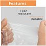 ZHOUZHOU 8 PCS Poncho de Pluie Jetable,Transparent Emergency Ponchos,Jetable Imperméables avec Capuchon à Cordon pour Camping,Ra
