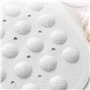 Inntek Tapis de Douche antidérapant, massant, antibactérien, Triangulaire avec Trou de Drainage pour Douche ou Baignoire, 54 x 5